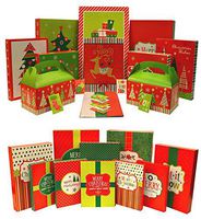 Christmas Gift Box Set & Christmas Holiday Multi Color Festive Gift Wrapping Shirt Boxes Set (46)