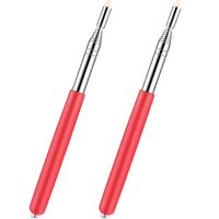 Frienda 2 Pieces Telescoping Pointers, Classroom Whiteboard Teacher Pointer Retractable Presentation Teaching Pointer Stick for Teachers (Red)
