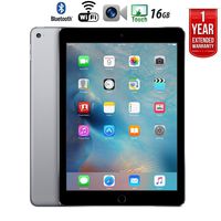 Apple iPad Air 2 16GB Wifi with 1 Year Extended WARRANTY - (Renewed)