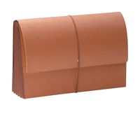 Smead TUFF Expanding File Wallet, 5-1/4" Expansion, Flap and Cord Closure, Extra Wide Legal Size, Redrope, 10 per Box (71166)