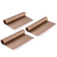 3 Pack PTFE Teflon Sheet 16 x 20 For Heat Press Transfer Sheet, Non Stick Heat Resistant Craft Mat, Vinyl Sheets for Sewing Ironing Clothes Protector, Paints, Crafting, Bakery, Barbecue grill mat, etc