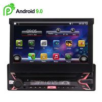 7 inch Android 9.0 Car Stereo GPS Navigation for Universal 1 din Vehicle in Dash Headunit Bluetooth Hnadsfree Car FM/AM Radio 1GB/16GB HD Touchscreen Colorful Key Lights WiFi AUX Phone Link