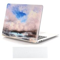 Macbook Air 13.3 Inch Case and Keyboard Cover,Sunway Ultra Thin Beautiful Sky Refreshing Styles Hard Case Cover for Macbook Air 13.3 Inch(A1466/A1369) - Cloud