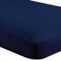 Bare Home Fitted Bottom Sheet King - Premium 1800 Ultra-Soft Wrinkle Resistant Microfiber - Hypoallergenic - Deep Pocket (King, Dark Blue)