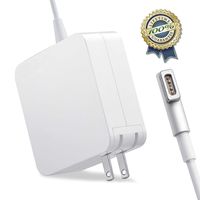 Mac Book Pro Charger, 60W Magsafe Power Adapter Magnetic L-Tip Connector Charger for Mac Book and 13-inch Mac Book Pro(Before Mid 2012 Models) (White)