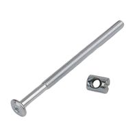 Flammi 6 Pack M6 x 100mm Bolts Nuts Allen Head Screws Barrel Nuts for Crib Bunk Bed Furniture Cot Plated Zinc Steel