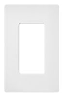 Lutron Claro 1 Gang Decorator Wallplate, SC-1-SW, Snow