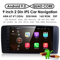 9 Inch 1024x600 Android 9.0 Car Radio GPS Navigation Stereo for Mercedes Benz ML GL W164 Auto GPS Navigation WiFi Bluetooth Touch Screen Mirror Link + Optional 4G OBD2 DVR TPMS