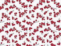 Christmas Themed Tissue Paper 20" x 30" - Berry Frost - 120 Sheets