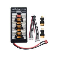 AKK XT60 Lipo LiFe Li--ion Battery Charger 2-6S Parallel Balanced Charging Board Charging Plate for Imax B6 B6AC (Includes 2 pcs XT60 Female to Deans T Plug Male Connectors)