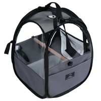 A4Pet Bird Travel Carrier Parrot Carrier Transparent Breathable Bird Cage,Include Bottom Tray for Easy Cleaning