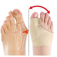 1Pair Big Bone Orthopedic Correction Pedicure Socks Silicone Hallux Valgus Corrector Braces Toes Separator Feet Care Tool