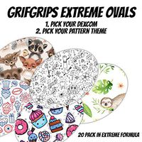 GrifGrips CGM Adhesives: Choose Your Style! Extreme Formula Oval Shapes for Dexcom (20 Pack)