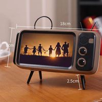 Yuziyu Sound Box Bluetooth Speaker, Wireless Bluetooth TV-Shaped Bluetooth4.1 Loudspeaker Mobile Phone Holder TV Wireless Mini Speaker