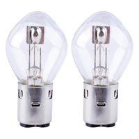 Poweka S2 12V 35/35w Chinese Scooter Light Bulb Fits for 50cc 150cc 250cc Znen Jonway Tank Baron (2 Packs)