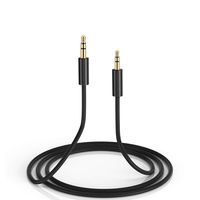 3.3ft Gold Plated Design 3.5mm Male to 2.5mm Male Car Auxiliary Audio Cable Cord Headphone Headset Connect Cable for Apple, Android Smartphone, Tablet and MP3 Player -Black