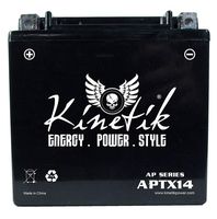 Kinetik 12V 12Ah Battery for Honda SXS 700 Pioneer 2014
