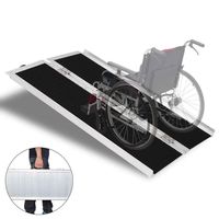 DZWJ Wheelchair Ramp, Home Steps Stairs Doorways Scooter Medical Fold Portable Wheelchair Scooter Ramp with Carry Handle and Travel Bag