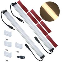 Litever Extra Under Cabinet Lighting Bars,12VDC, 3000K Warm White, with Mounting Clips, Screws, Self-adhesive Pads. Compatible with Litever LL-008 Series ONLY-[2-Pack-3000K]