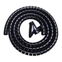 Cable Bundler Organizer Flexible & Expandable Cable Management Sleeve Coiled Tube Cable Collector- Dia. 0.87 Inch 9.5 Foot Length