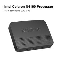 KODLIX GN41 Mini PC Gemini Lake Celeron N4100 Processor 8GB RAM, 64GB eMMC, DIY SSD/HDD, Ultra HD 4K@60Hz Intel Quad Core CPU up to 2.4GHz, 1000M LAN, Dual Band WiFi, BT, HDMI/VGA/USB C