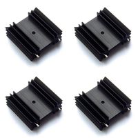 Electronics-Salon 4x TO-220 Heatsink, Small Power Aluminum Heat-Sink , SKU: HS-001-4