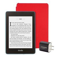 Kindle Paperwhite Essentials Bundle including Kindle Paperwhite - Wifi with Special Offers, Amazon Leather Cover, and Power Adapter
