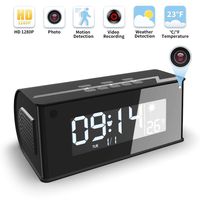 Hidden Camera, WAKYME 【Upgraded】 Spy Camera Clock, 1280P Wireless Hidden Cameras Speaker, Mini WiFi Camera Wireless Security Cameras with Night Vision for Home and Office, Surveillance Camera Full HD