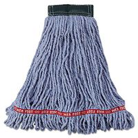 Rubbermaid Web Foot Shrinkless Medium Blue Mop Head w/ 5" Band