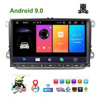 Android 9.0 Car Navigation Stereo for VW Passat Golf MK5 MK6 Jetta Double Din Car Radio Audio with Bluetooth 9" Touch Screen 1G 16G FM/AM Radio Receiver WiFi Mirror Link SWC USB with Rear View Camera
