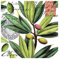 Michel Design Works 20-Count 3-Ply Paper Luncheon Napkins, Olive Grove