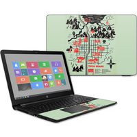 MightySkins Skin Compatible with HP 15t Laptop 15.6" (2017) - Twin Peaks Map | Protective, Durable, and Unique Vinyl Decal wrap Cover | Easy to Apply, Remove, and Change Styles | Made in The USA