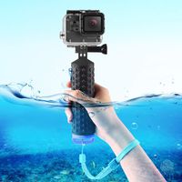 iEago RC Waterproof Floating Hand Grip Handle Diving Buoyancy Monopod with Wrist Strap for DJI OSMO Action / GeekPro 3.0 / Gopro Hero Camera