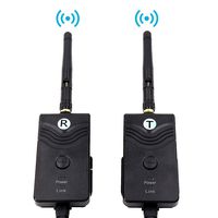 CAMONS No Interference Digital Wireless Color Video Transmitter & Receiver for Car/SUV/Trailer Wired Backup Camera System DC12-24V 2.4GHz RCA Connector