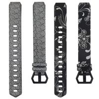 honecumi Replacement Floral Wrist Strap Compatible with Fitbit Alta/Alta HR Pattern Watch Bands for Men Women Adjustable Fitbit Alta HR Band with Metal Clasp