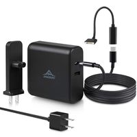 Mac Book Air Charger Mac Book Pro Charger, USB C Power Adapter Charger, 73W 2-Ports with 61W Type C PD 3.0 Compatible with Mac Book Pro 13-inch, Mac Book Air 11-inch & 13-inch iPhone Xs iPad and More