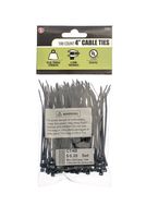 SE CT4B 4" Black Cable Ties with 18-lb. Tensile Strength (100 Count)