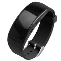 OenFoto Compatible Gear Fit2 Pro/Fit2 Band, Replacement Silicone Accessories Strap Samsung Gear Fit2 Pro SM-R365/Gear Fit2 SM-R360 Smartwatch- New Black