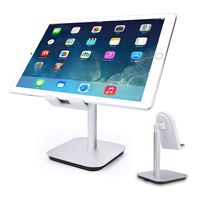 Cell Phone/Tablet Stand,Adjustable Swivel Aluminum Stand,Multi Angle, Aluminum Modern Accessories,for Desk Desktop iPad Pro iPhone (Silver)