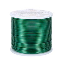 BENECREAT 15 Gauge 220FT Aluminum Wire Anodized Jewelry Craft Making Beading Floral Colored Aluminum Craft Wire - Green