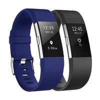 Fundro Replacement Bands Compatible with Fitbit Charge 2, Classic & Special Edition Adjustable Sport Wristbands