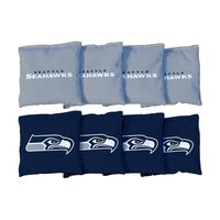 Victory Tailgate Seattle Seahawks NFL Cornhole Game Bag Set (8 Bags Included, Corn-Filled)