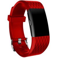Wensltd Sports Silicone Bracelet Strap Band For Fitbit Charge 2 (red)
