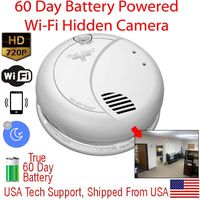 SecureGuard SMK-60DWIFI - 60 Day Battery Powered WiFi Smoke Detector Spy Camera
