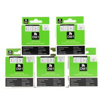 DYMO D1 45013 Label Tape, LaBold 5 Pack Black on White Label Tape Cartridge Compatible for DYMO Standard D1 45013 Label Manager 1/2" x 23' (12mm x 7m)