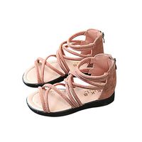 Hemlock Girl Sandals, Infant Kids Girls Flat Shoes Slip On Sandals Bohemia Beach Sandals (6 Years Old, Pink)