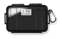 Pelican 1050 Black Micro Case with Black Lid and Carabiner 6.5" x 3.87" x 2.75" ID