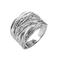 Rings for Women Individuality Metal Multilayer Texture Bump Face Men and Women Ring Jewelry Gifta Good Gift for a Girlfriend, Boyfriend, Family