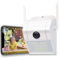 Outdoor Home Security Camera - 1080P 2.4G WiFi Night Vision Camera with LED Motion Sensor Light,Two-Way Audio,Cloud Storage,IP66 Waterproof,Motion Detection,Activity Alert, Deterrent Alarm