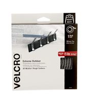 VELCRO Brand Industrial Strength Fasteners | Extreme Outdoor Weather Conditions | Professional Grade Heavy Duty Strength Holds up to 15 lbs on Rough Surfaces | 10 ft x 1 inch Tape, Titanium